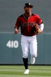 Arizona Diamondbacks center fielder Ketel Marte runs in from the outfield during the first inning of a spring baseball game against the Oakland Athletics in Scottsdale, Ariz., Monday, Feb. 25, 2019. (AP Photo/Chris Carlson)