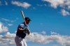 Seattle Mariners' Kyle Seager waits to bat during spring training baseball practice Saturday, Feb. 16, 2019, in Peoria, Ariz. (AP Photo/Charlie Riedel)