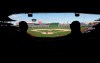 Fans watch the fourth inning of a spring training baseball game between the Chicago Cubs and the Milwaukee Brewers, Saturday, Feb. 23, 2019, in Mesa, Ariz. (AP Photo/Darron Cummings)