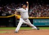 New York Yankees starting pitcher C.C. Sabathia throws a pitch for his 3,000th career strikeout, during the second inning of the team's baseball game against the Arizona Diamondbacks, Tuesday, April 30, 2019, in Phoenix. (AP Photo/Matt York)