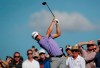 Justin Thomas hits from the 10th tee during the second round of the Phoenix Open PGA golf tournament, Friday, Feb. 1, 2019, in Scottsdale, Ariz. (AP Photo/Matt York)