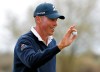 Matt Kuchar waves after making his birdie putt on the 12th green during the third round of the Phoenix Open PGA golf tournament, Saturday, Feb. 2, 2019, in Scottsdale, Ariz. (AP Photo/Matt York)