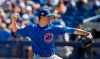 Chicago Cubs' pitcher Kyle Hendricks throws in the first inning of a spring training baseball game against the Milwaukee Brewers, Sunday, March 10, 2019, in Phoenix. (AP Photo/Sue Ogrocki)