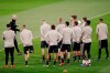 Ajax players take part in a training session in Madrid, Monday March 4, 2019. Real Madrid will play against Ajax in a Champions League soccer match on Tuesday. (AP Photo/Bernat Armangue)