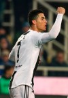 Juventus' Cristiano Ronaldo celebrates after scoring his side's second goal during the Serie A soccer match between Atalanta and Juventus in Bergamo, Italy, Wednesday, Dec. 26, 2018. (Paolo Magni/ANSA via AP)