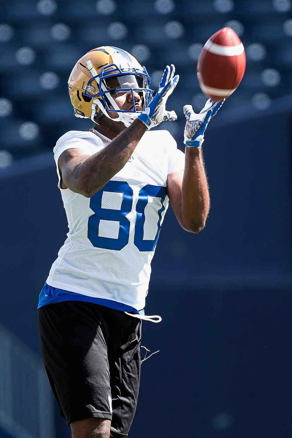 JOHN WOODS / WINNIPEG FREE PRESS
Chris Matthews has been the Bombers best receiver so far at training camp.