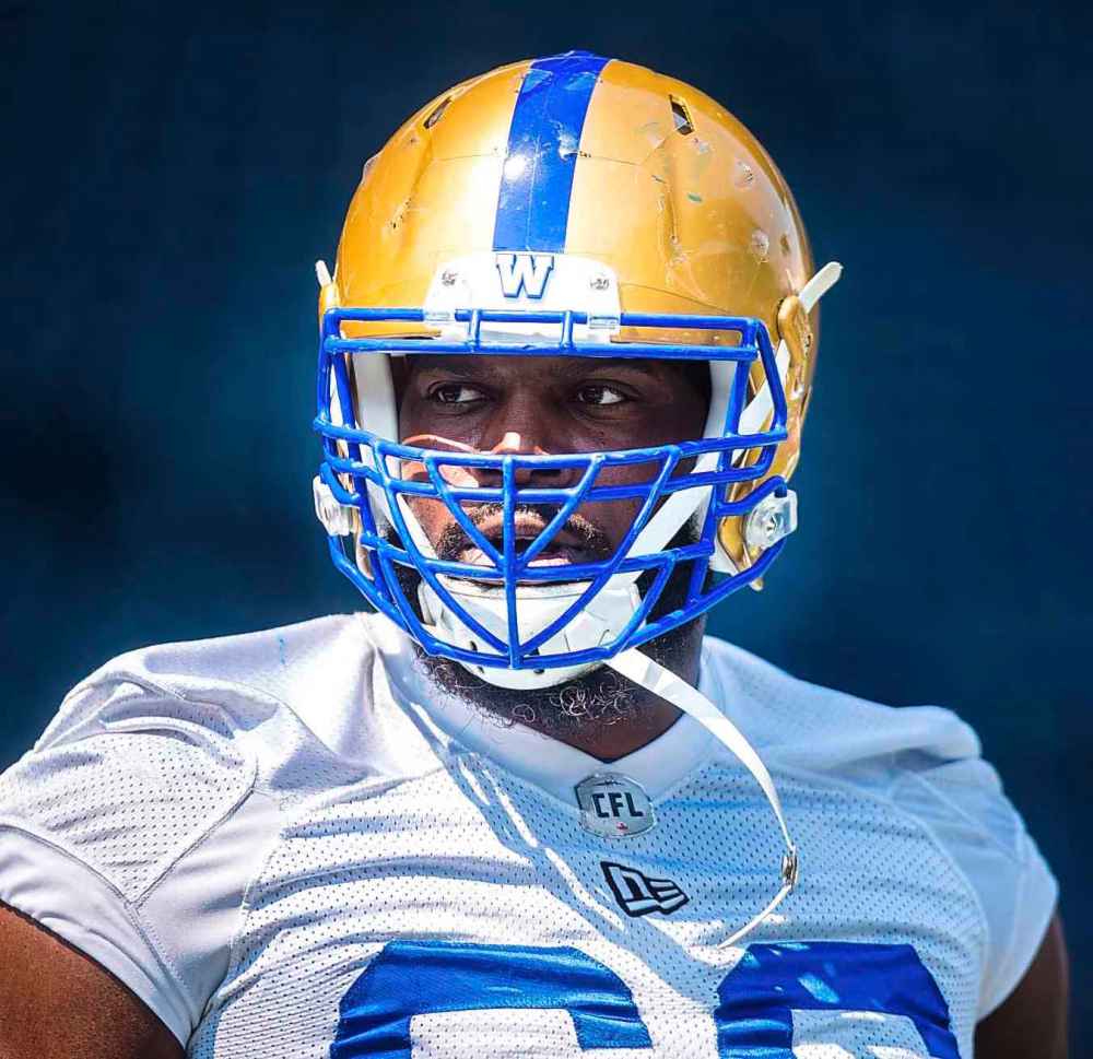 MIKAELA MACKENZIE / WINNIPEG FREE PRESS FILES
Blue Bombers' left tackle Stanley Bryant was named the club’s most outstanding offensive lineman for the third straight season.