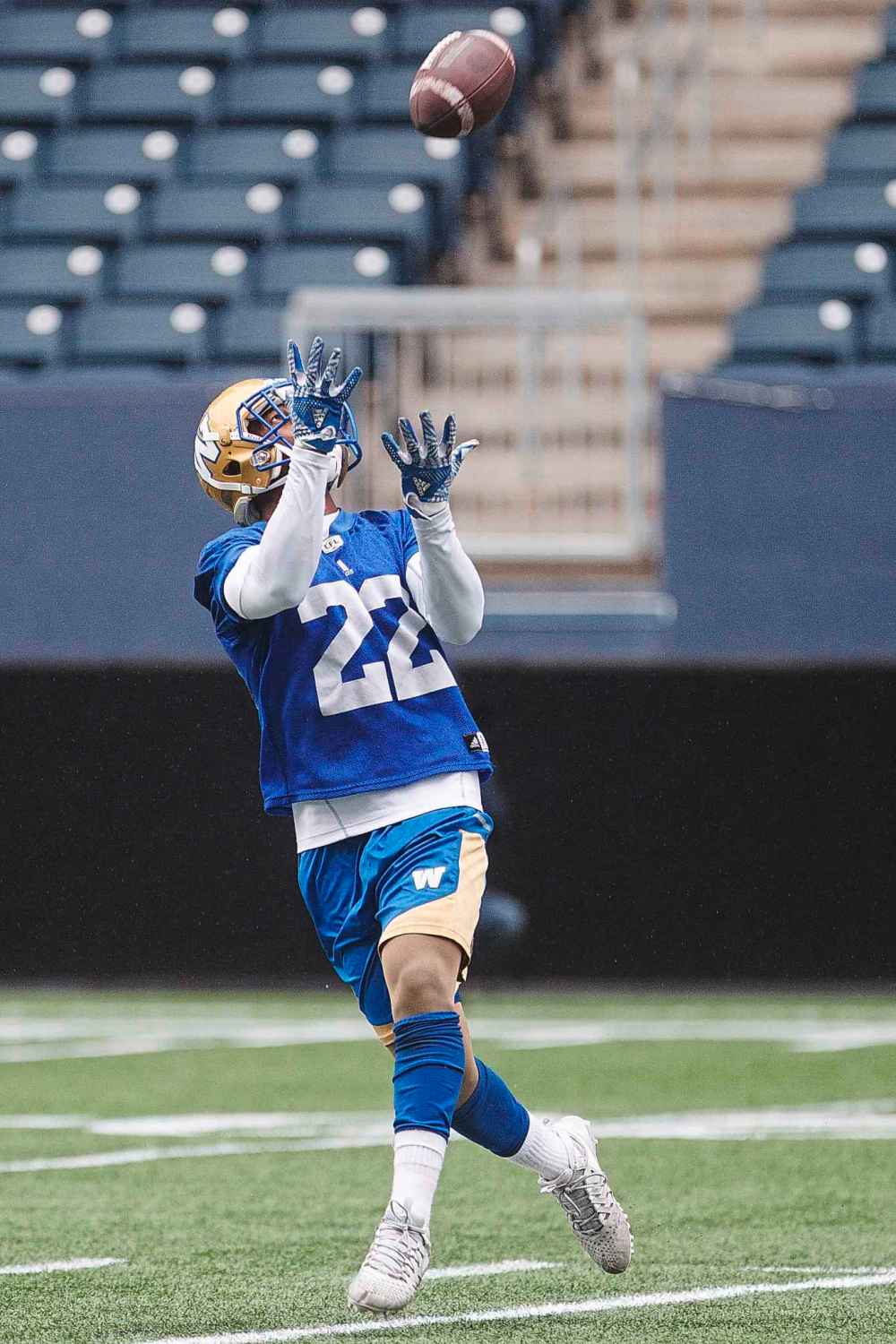 MIKE DEAL / WINNIPEG FREE PRESS
Chandler Fenner will be a game-time decision for Bombers coach Mike O'Shea.