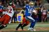 JOHN WOODS / THE CANADIAN PRESS FILES
Winnipeg Blue Bombers quarterback Matt Nichols tries to evade Stampeders' tacklers last season. Nichols and the Bombers will need their best to beat the perennial powerhouse Calgary squad Thursday night at IG Field.