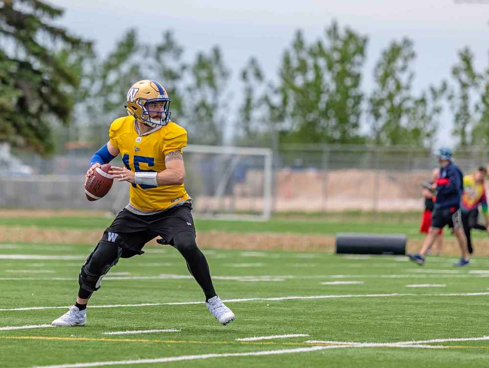 SASHA SEFTER / WINNIPEG FREE PRESS
Bombers Quarterback Matt Nichols knows the importance of his position to the success of the team.