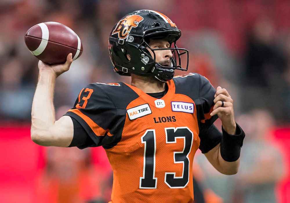 Darryl Dyck / THE CANADIAN PRESS FILES
The B.C. Lions signed quarterback Mike Reilly to a four-year, $2.9-million deal in the off-season.