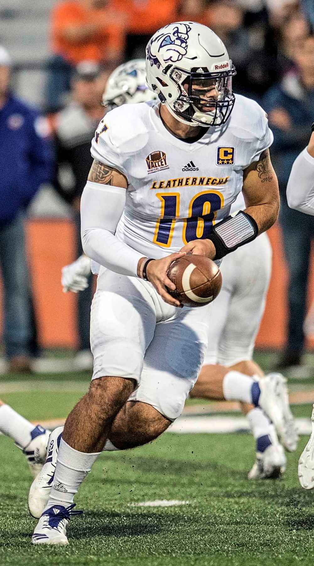 (AP Photo/Holly Hart)
Sean McGuire during his NCAA college football career as quarterback at Western Illinois.