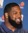 WAYNE GLOWACKI / WINNIPEG FREE PRESS
Winnipeg Blue Bombers offensive lineman Stanley Bryant at the news conference at Investors Group Field Monday morning.