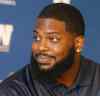WAYNE GLOWACKI / WINNIPEG FREE PRESS FILES
Winnipeg Blue Bombers offensive lineman Stanley Bryant at the news conference at Investors Group Field. Bryant is just one of the new pieces Bombers management hope will help break team's 25-year Grey Cup drought.