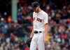Boston Red Sox starting pitcher Chris Sale walks off the mound after the top of the fourth inning of the home opener baseball game against the Toronto Blue Jays, Tuesday, April 9, 2019, in Boston. (AP Photo/Charles Krupa)