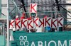 A fan holds up a