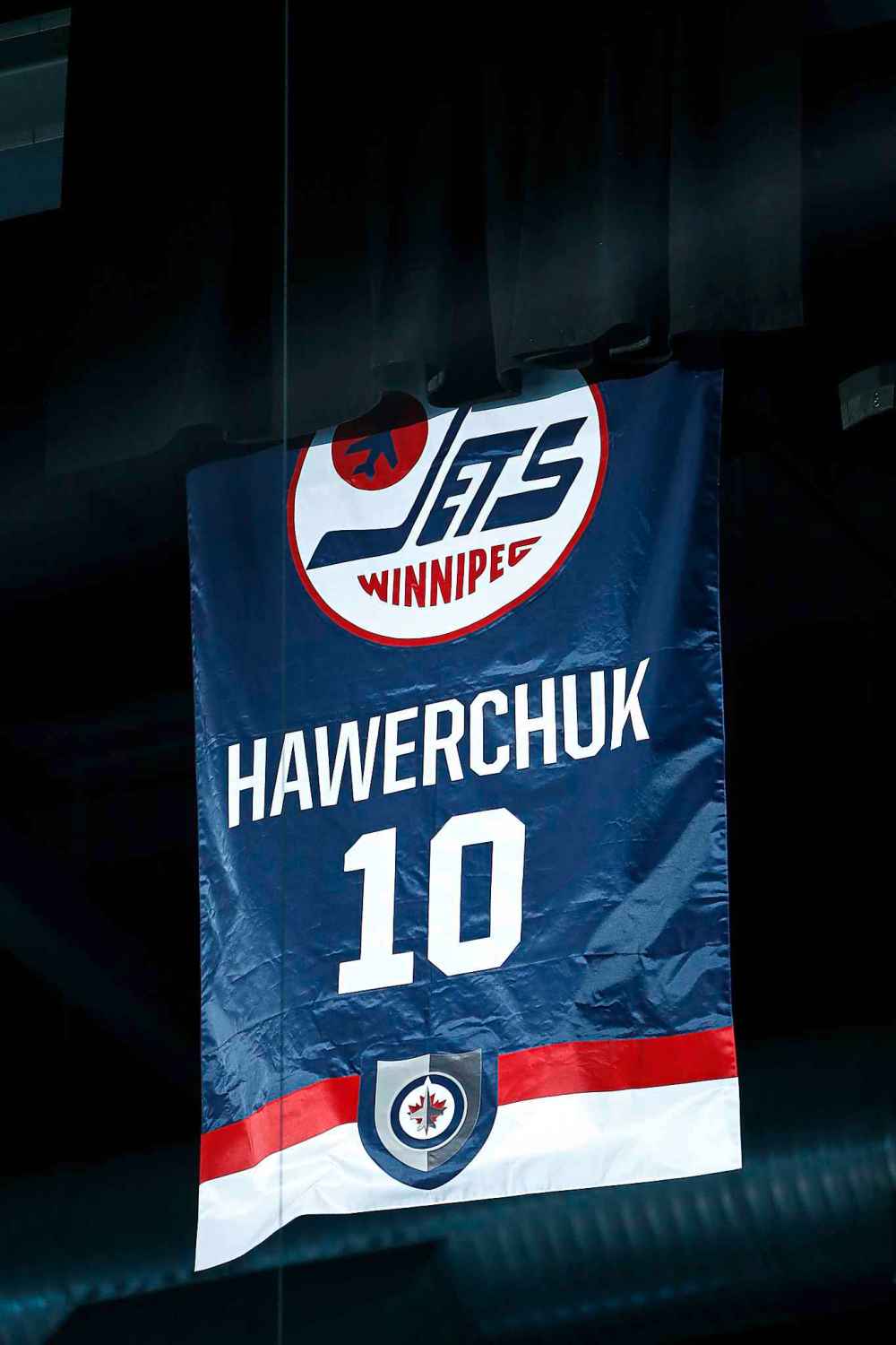 Winnipeg Jets - Dale Hawerchuk's banner has been