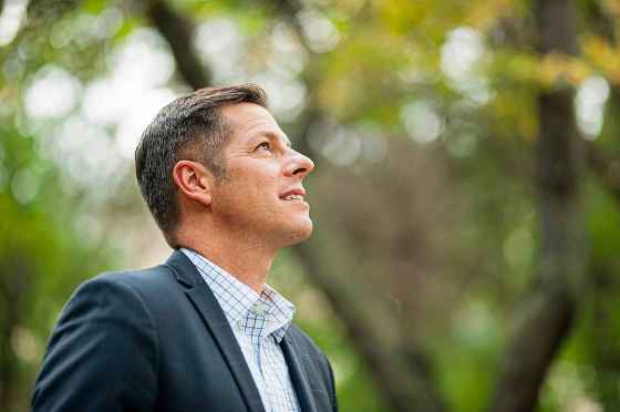 Mike Sudoma / Winnipeg Free PressMayor Brian Bowman in Stephen Juba Park Wednesday afternoon.