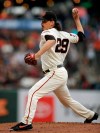 San Francisco Giants pitcher Jeff Samardzija works against the Washington Nationals in the first inning of a baseball game Monday, Aug. 5, 2019, in San Francisco. (AP Photo/Ben Margot)