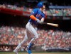 New York Mets' Jeff McNeil watches his two run home run hit off San Francisco Giants' Jeff Samardzija in the fifth inning of a baseball game Saturday, July 20, 2019, in San Francisco. (AP Photo/Ben Margot)