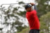 Tiger Woods watches his tee shot on the second hole during the final round of the U.S. Open Championship golf tournament, Sunday, June 16, 2019, in Pebble Beach, Calif. (AP Photo/Carolyn Kaster)