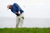 Brooks Koepka hits from the rough on the 11th hole during the first round of the U.S. Open Championship golf tournament Thursday, June 13, 2019, in Pebble Beach, Calif. (AP Photo/David J. Phillip)