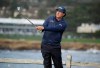 Phil Mickelson follows his shot from the seventh tee of the Pebble Beach Golf Links during the third round of the AT&T Pebble Beach Pro-Am golf tournament Saturday, Feb. 9, 2019, in Pebble Beach, Calif. (AP Photo/Eric Risberg)