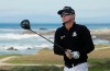 Brian Gay follows his drive from the 13th tee of the Monterey Peninsula Country Club Shore Course during the first round of the AT&T Pebble Beach National Pro-Am golf tournament Thursday, Feb. 7, 2019, in Pebble Beach, Calif. (AP Photo/Eric Risberg)