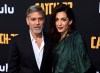 George Clooney and Amal Clooney arrive at the Los Angeles premiere of 