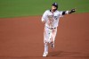 San Diego Padres' Manny Machado rounds the bases on a two-run home run by Hunter Renfroe during the first inning of a baseball game against the Arizona Diamondbacks, Tuesday, April 2, 2019, in San Diego. (AP Photo/Orlando Ramirez)