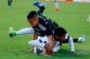 Mexico midfielder Roberto Alvarado, top, and Cuba defender Yosel Piedra collide above the ball during the first half of a CONCACAF Gold Cup soccer match in Pasadena, Calif., Saturday, June 15, 2019. (AP Photo/Ringo H.W. Chiu)