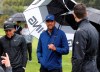 Tony Finau waits on the second tee in the Pro-Am round of the Genesis Open golf tournament at Riviera Country Club in the Pacific Palisades area of Los Angeles Wednesday, Feb. 13, 2019. (AP Photo/Reed Saxon)