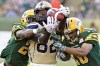 Jason Franson / The Canadian Press files
The Edmonton Eskimos always gang up on the Blue Bombers at Commonwealth Stadium. The Blue and Gold have managed but a win and a tie in their last 11 visits.