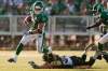 LIAM RICHARDS / THE CANADIAN PRESS
Roughriders slotback Weston Dressler picks up yardage against Edmonton in the first half on Sunday.