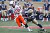 JOHN WOODS / THE CANADIAN PRESS ARCHIVES
B.C. Lions quarterback Travis Lulay escapes a sack by Winnipeg Blue Bombers’ Odell Willis in CFL action last week. Willis was named the CFL’s defensive player of the month for July on Wednesday.