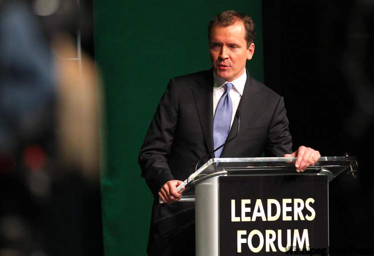 Phil Hossack / Winnipeg Free Press
Conservative Leader Hugh at Wednesday night's debate.