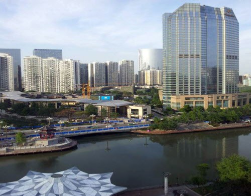 Yanjiao (Ivy) Zhang / WINNIPEG FREE PRESS
The forks in Chengdu — where the Funan River and Jin Jiang (Jin River) meet.