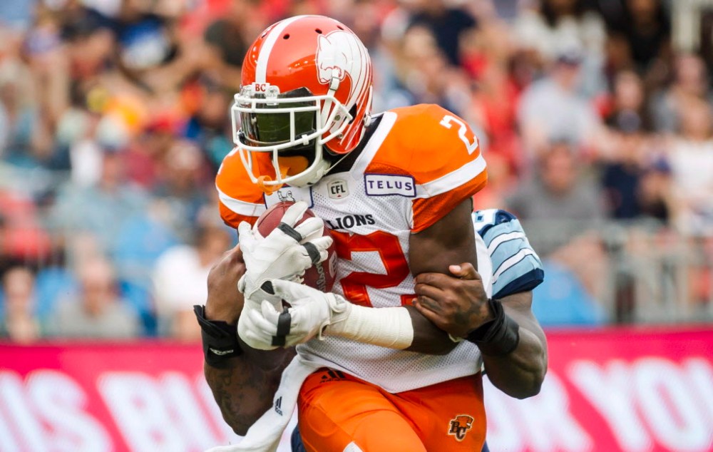 Christopher Katsarov / THE CANADIAN PRESS FILES
B.C. Lions running back Chris Rainey is a player the Bombers are rumoured to covet.