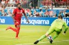Toronto FC forward Jozy Altidore (17) takes a shot on FC Cincinnati goalkeeper Przemyslaw Tyton (22) during first half MLS soccer action, in Toronto, Saturday, July 27, 2019. THE CANADIAN PRESS/Christopher Katsarov