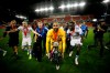 Montreal Impact goalkeeper Clement Diop (23) holds the Voyageurs Cup after defeating Toronto FC in the second leg of Canadian Champion soccer action in Toronto, Wednesday, Sept. 25, 2019. THE CANADIAN PRESS/Cole Burston