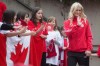 Kaylyn Kyle, of Saskatoon, Sask., is introduced during the announcement of the Canadian national women's soccer team roster for the 2015 FIFA Women's World Cup, in Vancouver on April 27, 2015. Former Canadian international Kaylyn Kyle says she has received death threats for her TV criticism of the U.S. team for excessive goal celebrations in a 13-0 rout of 34th-ranked Thailand at the Women's World Cup in France. It was the largest margin of victory in tournament history. And the top-ranked Americans did not hold back on the celebrations as they began defence of their World Cup crown. THE CANADIAN PRESS/Darryl Dyck