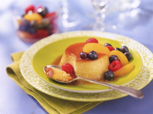 Handout photo
Flan de leche is possibly the most popular dessert in Latin America (a.k.a. creme caramel). The unique twist is the addition of sweetened condensed milk, which supplies richness. To complement the dessert, unmould, then surround individual servings with fresh seasonal fruit.