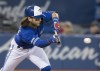 Toronto Blue Jays Bo Bichette bunts for a single against the New York Yankees in the fifth inning of their American League baseball game in Toronto, Sunday, Sept. 15, 2019. Bichette was removed from Thursday's game against the Orioles in Baltimore in the bottom of the seventh inning after getting hit in the helmet by a pitch in the sixth. THE CANADIAN PRESS/Fred Thornhill
