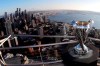 A season that started in turmoil could end in triumph Sunday for Toronto FC. The MLS Cup trophy is displayed on the roof of the Space Needle with the downtown Seattle in the background, Nov. 5, 2019. THE CANADIAN PRESS/AP-Ted S. Warren