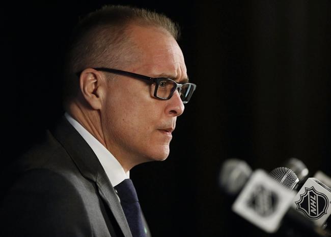 JOHN WOODS / THE CANADIAN PRESS FILES
Winnipeg Jets coach Paul Maurice talks to media after Game 1 in the NHL Western Conference Final in Winnipeg on Saturday, May 12. Maurice's communication and simplicity are big reasons why the young, fast and skillful Winnipeg Jets find themselves as one of only four NHL teams still playing.