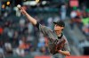 Arizona Diamondbacks starting pitcher Clay Buchholz works in the first inning of a baseball game against the San Francisco Giants, Tuesday, Aug. 28, 2018, in San Francisco. The Toronto Blue Jays have reportedly signed free-agent pitchers Clay Buchholz and Bud Norris, according to multiple reports. THE CANADIAN PRESS/AP, Eric Risberg