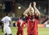 Toronto FC midfielder Michael Bradley reacts after tying the Orlando City FC 1-1, in MLS soccer action in Toronto, on Saturday, August 10, 2019. A home playoff game is on the line as Toronto FC, unbeaten in nine league games (3-0-6), looks to beat Columbus Crew SC and climb past the New York Red Bulls and D.C. United in the Eastern Conference standings as the MLS regular season come to a close Sunday. THE CANADIAN PRESS/Christopher Katsarov