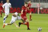 Toronto FC's Liam Fraser, right, rides San Jose Earthquakes' Magnus Eriksson off the ball during second half MLS action in Toronto on May 26, 2019. Toronto FC midfielder Liam Fraser is biding his time. It's been three months since the 21-year-old last started in MLS play. He has not seen the field since, making the matchday 18 just twice since that 3-1 loss to Houston on July 20. Not that Fraser is complaining. He understands playing time is hard to come by when you play behind Michael Bradley. But he believes he is more than ready for his close-up. THE CANADIAN PRESS/Chris Young