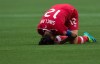 Canada's Christine Sinclair reacts after losing 2-1 to England during a FIFA Women's World Cup quarter-final soccer game in Vancouver on June 27, 2015. The aftermath of Canada's exit from the Women's World Cup was gut-wrenching. Captain Christine Sinclair, who had strapped the team on her back and tried to carry it to the final four, was in tears as she needlessly apologized to coach John Herdman following Canada's 2-1 quarter-final loss to England. THE CANADIAN PRESS/Darryl Dyck