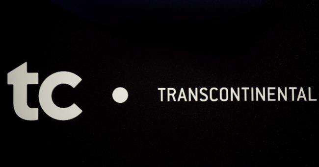 A TC Transcontinental sign is pictured at the company's annual general meeting in Montreal, Tuesday, March 11, 2014. THE CANADIAN PRESS/Graham Hughes